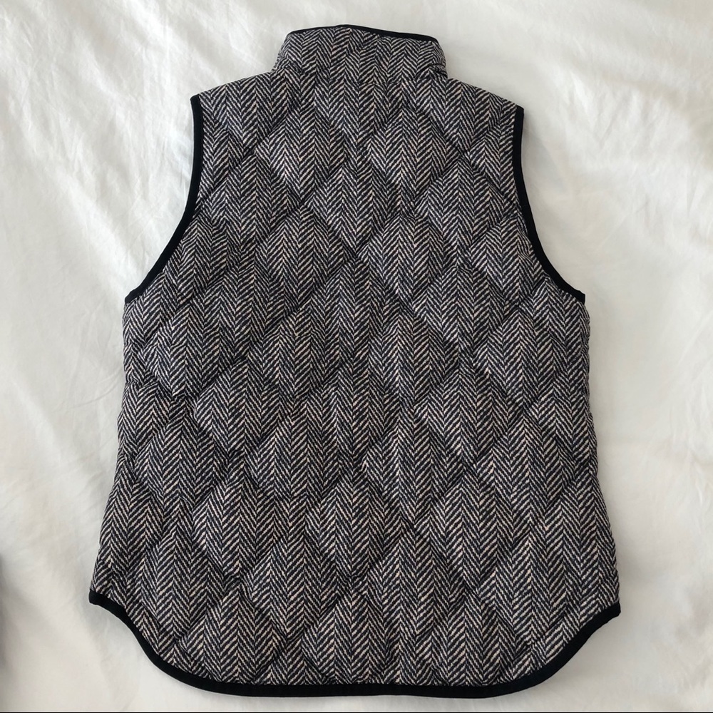 J Crew Factory Herringbone Puffer Vest - Picture 2 of 3